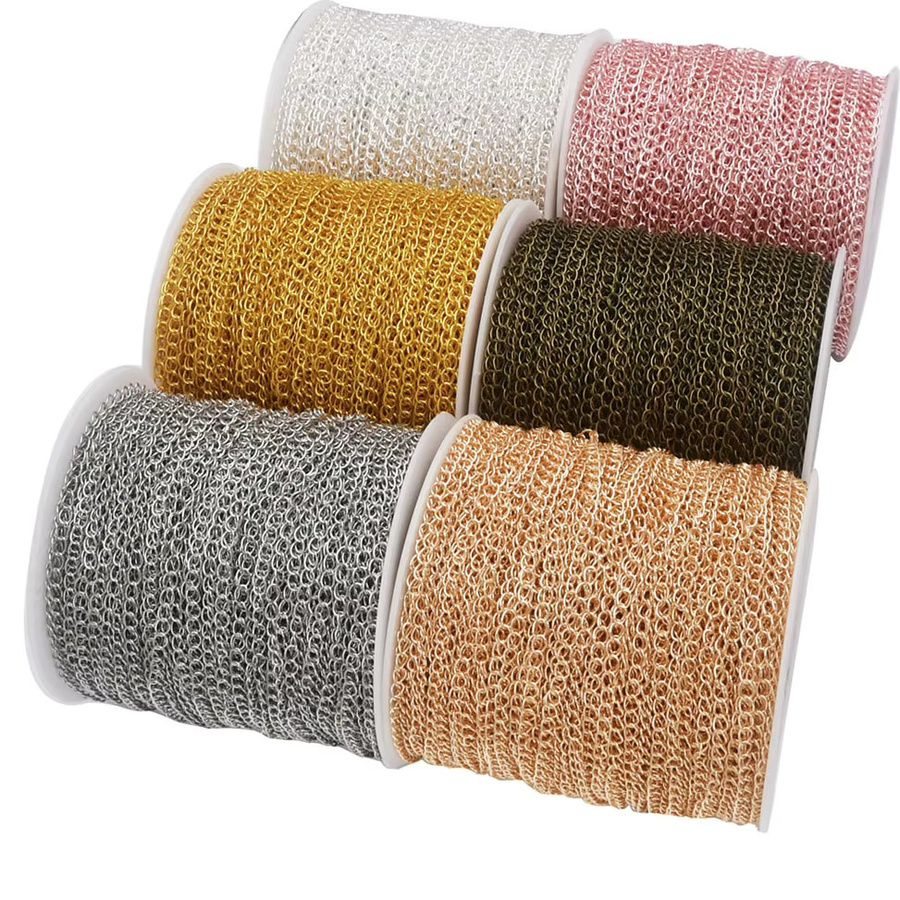 Verlängerungskette Eisen, kupferbeschichtet, 100 cm, DIY Halskette Armband - Bild 1