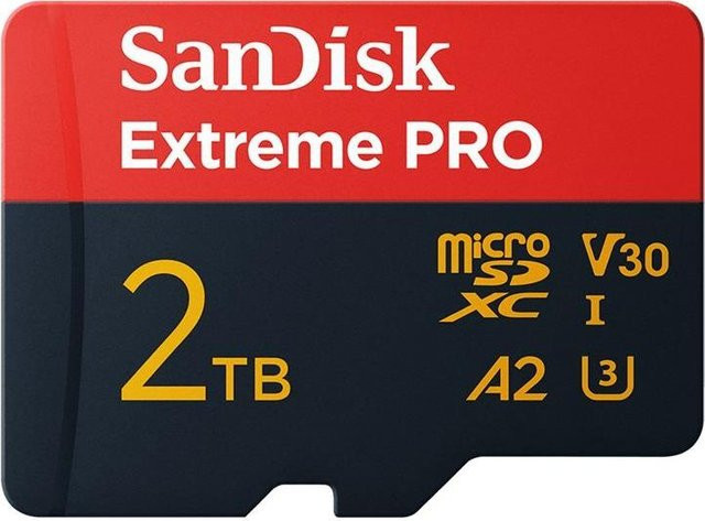 SanDisk Extreme Pro microSDXC Speicherkarte 2 TB mit SD-Adapter, V30, A2, UHS-I U3 - Bild 1