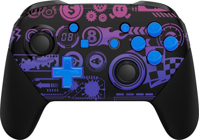 Extreme Rate Ersatzgehäuse Set Deluxe Championship für Nintendo Switch Pro mit Frontplatte, Rückplatte, Griffen und Buttons in Multicolour - Bild 1
