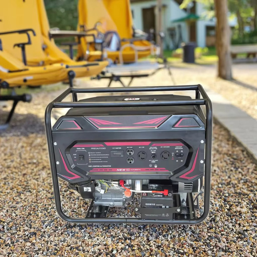 XMSJ YHS-OT-004 Open-Frame Hochleistungs-Diesel-Generator Tragbare Stromversorgung 7500W Schwarz - Bild 1