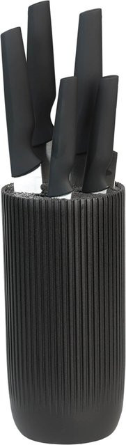Kesper Messerblock-Set, 6-teilig, Schwarz-Silber - Bild 1