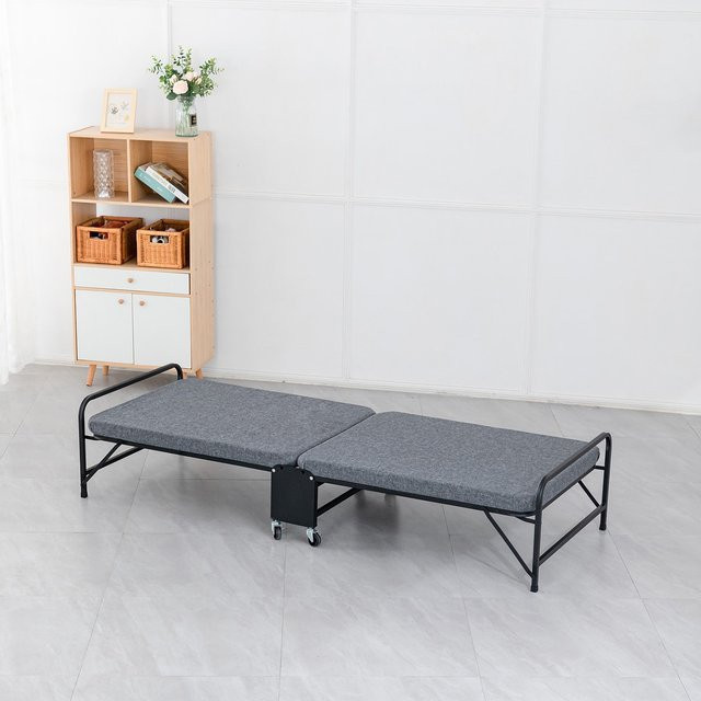 HTI-Living Klappbares Gästebett Einzelbett Grau B: 70 cm, L: 190 cm - Bild 1