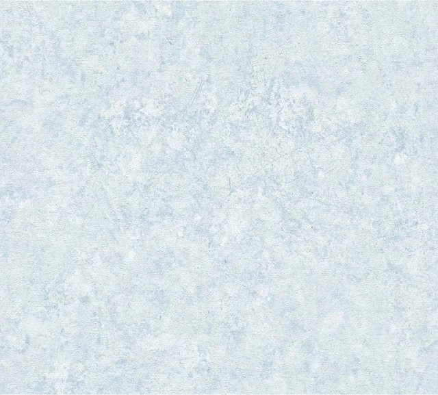AS-Creation Vliestapete Putzoptik Uni Matt Leicht Strukturiert Blau-Weiß - Bild 1