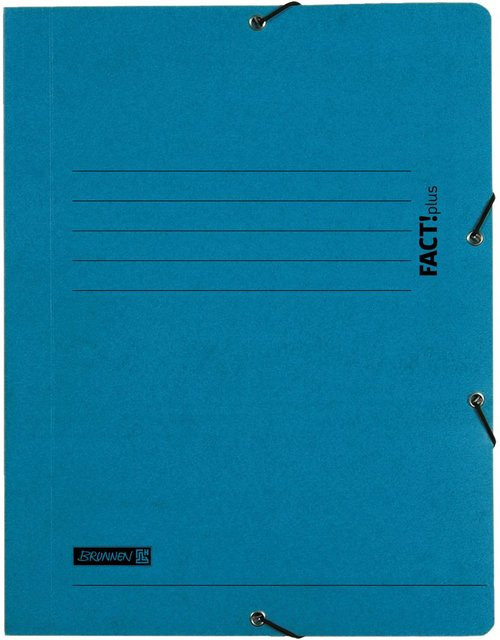 Brunnen Sammelmappe mit Gummizug in Blau, A4 - Bild 1