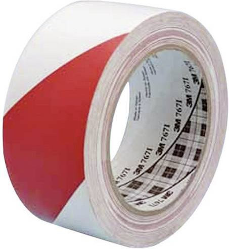 3M PVC-Klebeband 767i 764i Rot/Weiß, Breite: 50 mm, Länge: 33 m - Bild 1