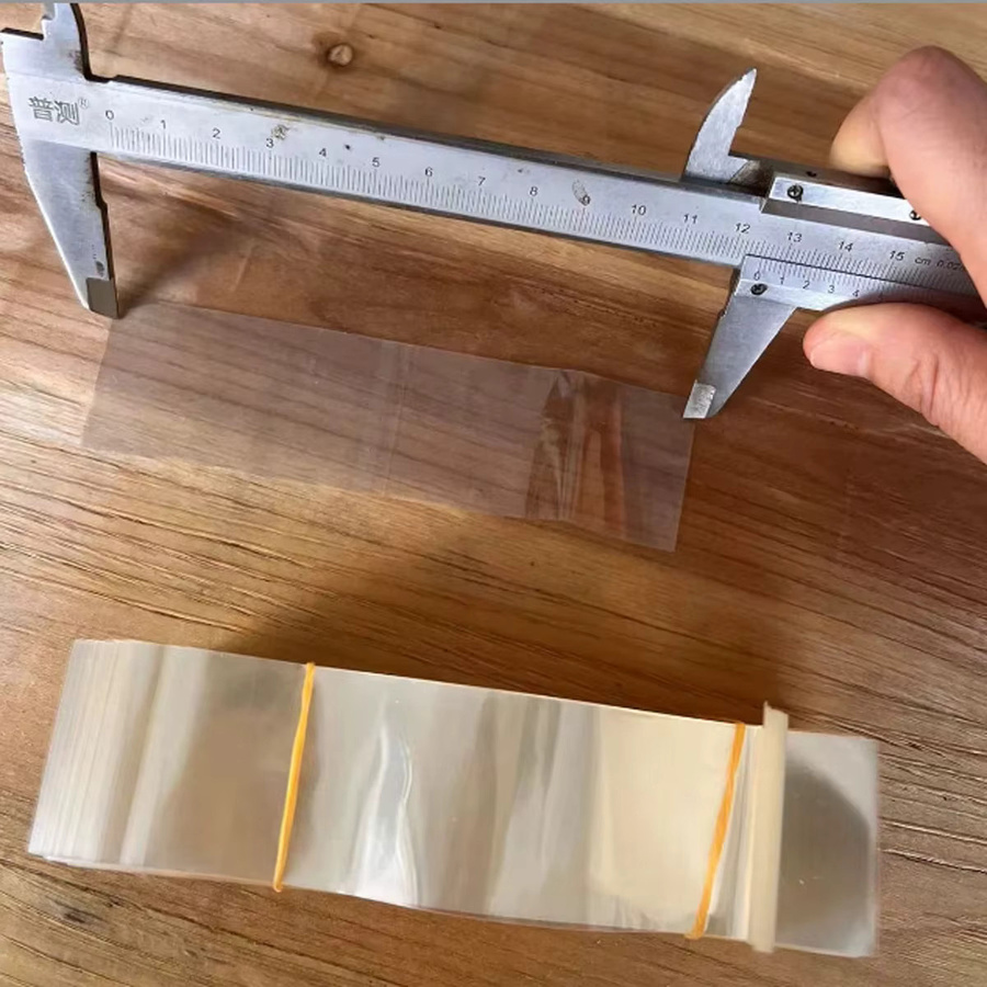 Transparente PVC-Schrumpffolie mit Flachmundstück für Flaschenhälse, Deckel und Gläser, 400 Stück - Bild 3
