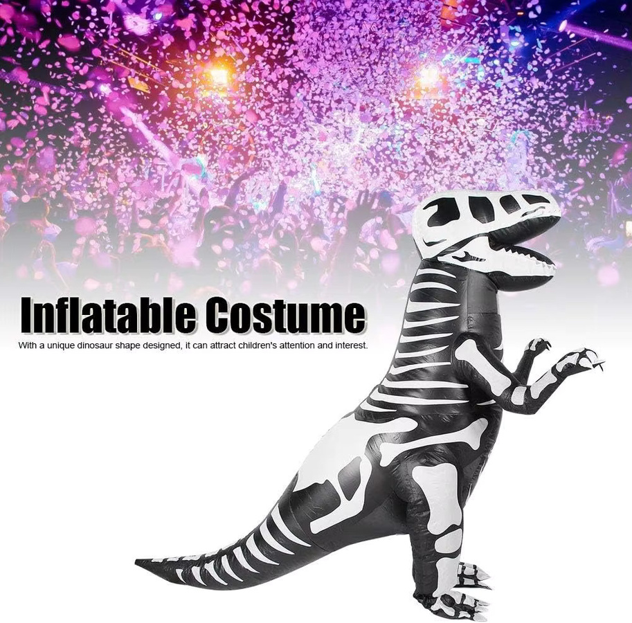 Hangchen Family Dinosaurier Kostüm, Schwarz, Unisex - Bild 4