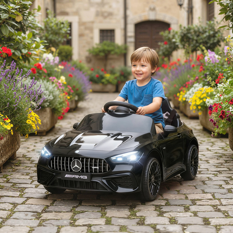 Aiyaplay Kinder Elektroauto 12V, Schwarz, mit Fernbedienung, ab 3 Jahre - Bild 2