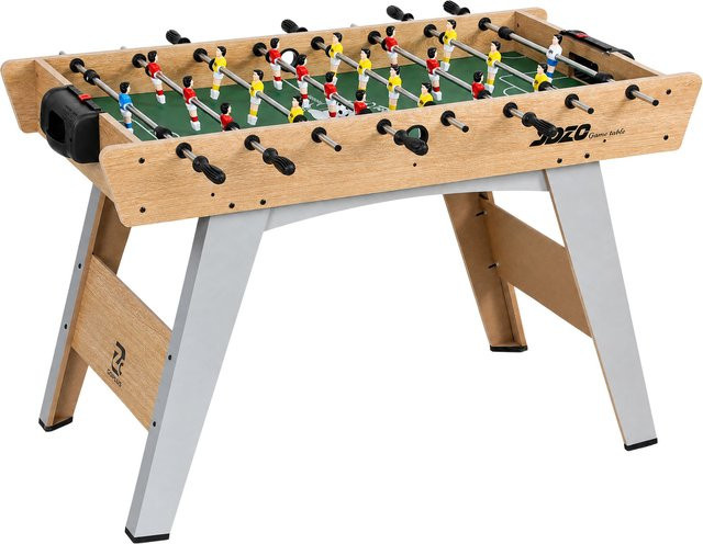 Aosom Tischkicker Kickertisch, mit 22 Kicker, 2 Bälle, Naturholz - Bild 1