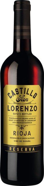 Castillo San Lorenzo Rotwein Rioja Tempranillo 2018, trocken, 0,75 l - Bild 1