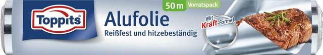 Toppits Alufolie Silber, Breite: 29 cm, Länge: 50 m - Bild 1