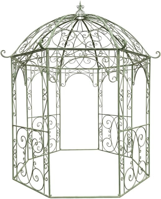 DELUKE Gartenpavillon LIV Antik-Grün aus Metall im Art-Nouveau-Stil B/T/H: 284 x 263 x 313 cm - Bild 1
