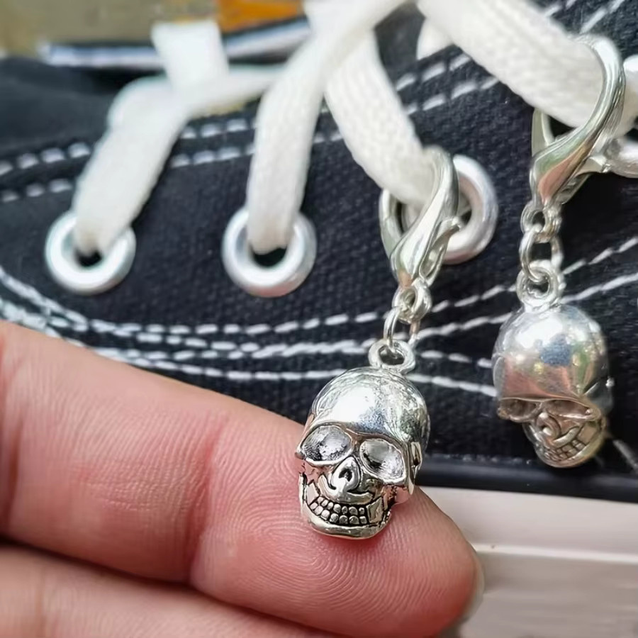 5 Stück Totenkopf-Anhänger für Sneaker und Stiefel - Bild 5