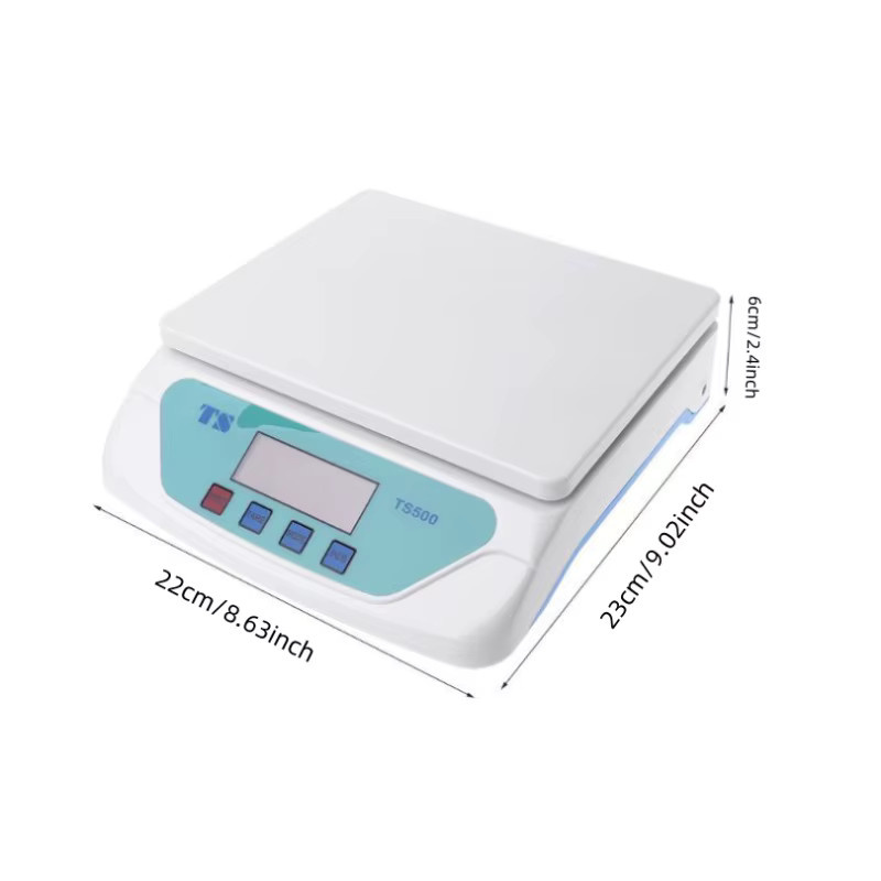 Lionet Präzisions-Digitalwaage mit LCD-Display, weiße Elektronische Lebensmittelwaage bis 30 kg mit 1 g Genauigkeit - Bild 2