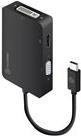 ALOGIC Premium Series Videoadapter USB-C auf HDMI und DVI sowie D-Sub in Schwarz mit 4K Unterstützung (UCVGDVHD-ADP) - Bild 1