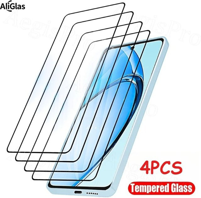 SnakeGlass 4er-Pack Schutzglas für Oppo Reno 11 und Reno 11 Pro, transparentes gehärtetes Displayschutzglas, kratzfest und bruchsicher - Bild 1