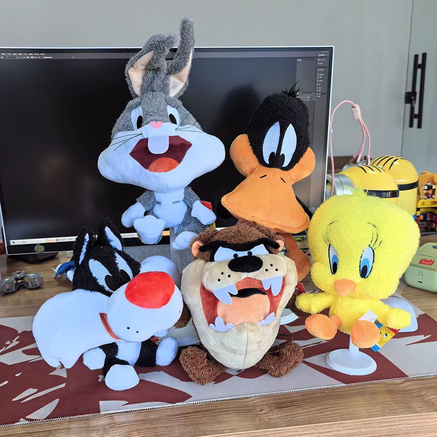 HUGKIS Looney Tunes Bugs Bunny Tweety Daffy Plüschtier Figur, 20 cm - Bild 2
