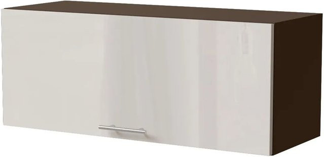 Feldmann-Wohnen Klapphängeschrank Brerra W4B/90 Lava in Creme Hochglanz mit Gasdruckdämpfer, B/T/H: 90 x 32,5 x 36 cm - Bild 1