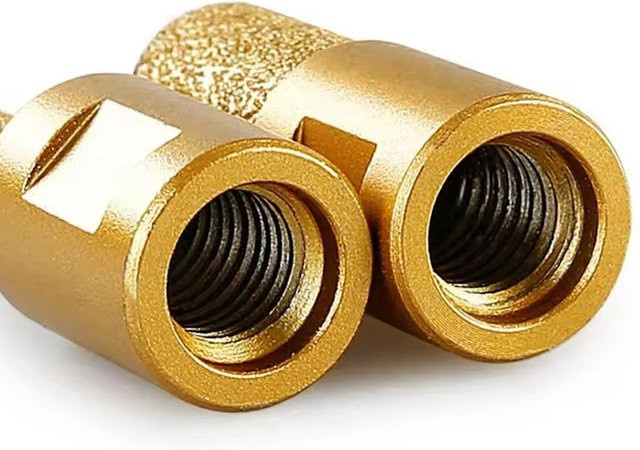 GhPcd Diamant-Schleifkopf M10 Gold, verschweißter und verschleißfester Schleifkopf für den Winkelschleifer mit 6 mm, 10 mm und 15 mm Optionen - Bild 1