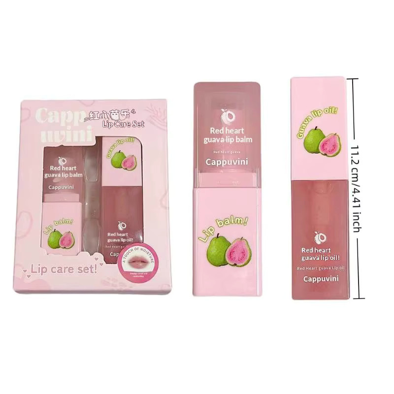 Cappuvini Lip Balm und Lip Oil Set, Unisex, für empfindliche Lippen - Bild 3
