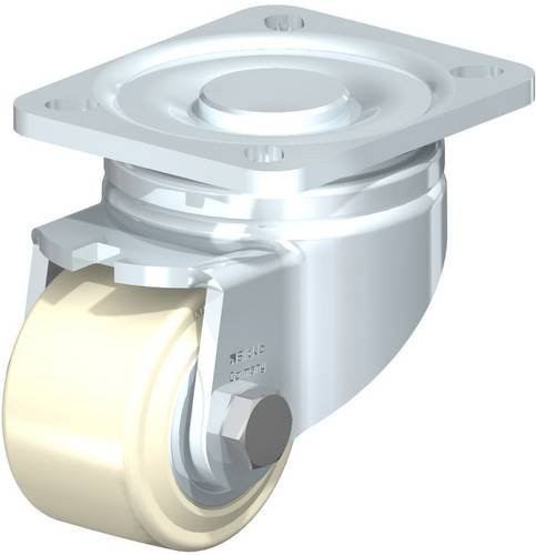 Blickle Lenkrolle LH-GSPO 65K in Silber und Beige mit 65 mm Rad-Durchmesser und einer Tragfähigkeit von max. 650 kg - Bild 1