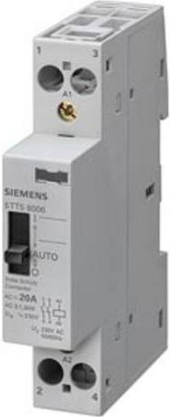 Siemens Installationsschütz 5TT5801-8 in Grau, 1 Schließer, 1 Öffner, 20A - Bild 1