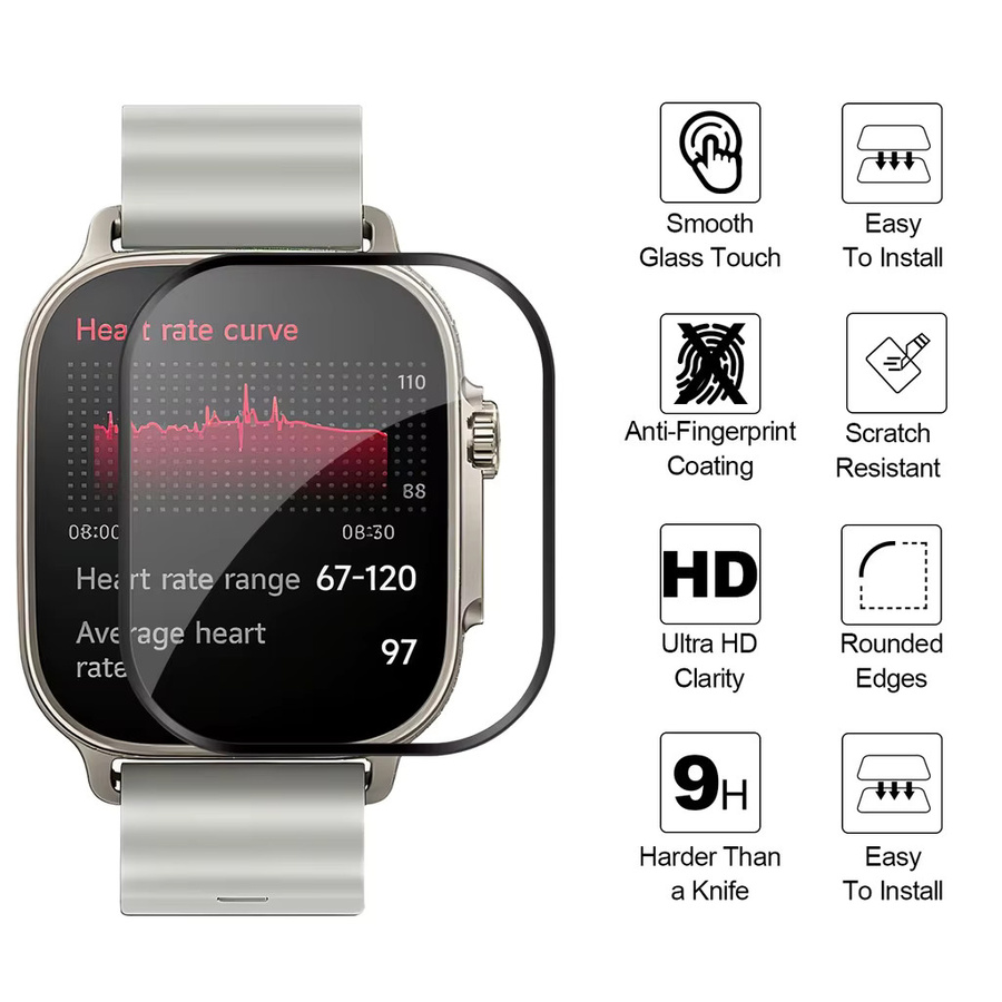 Realme Displayschutzfolie für Watch5, 46 mm, transparent - Bild 4