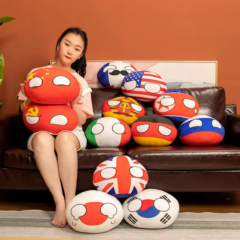 PUKEYUE Kawaii Polandball Plüschtier, Puppe, bunt, mehrfarbig - Bild 2