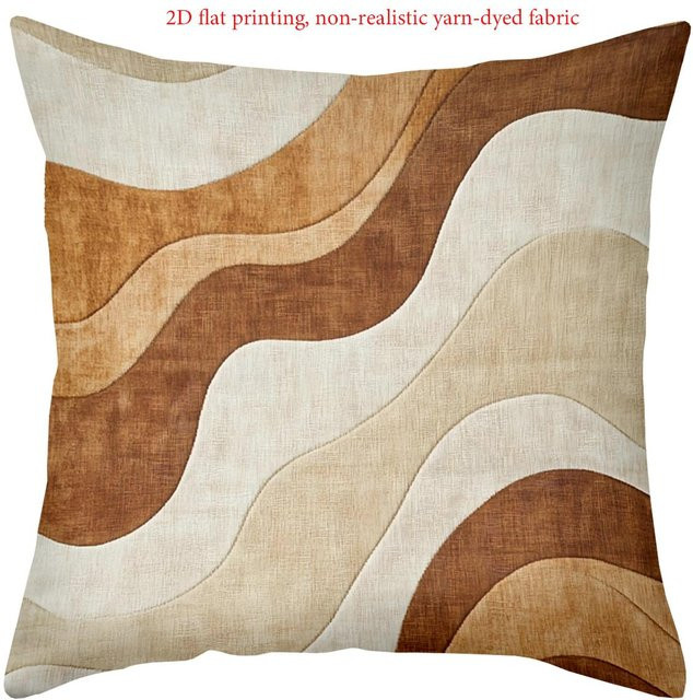 JMG Clothing Kissenbezug mit modernem Grafikmuster aus Polyester in Beige, B/H: 50 x 50 cm - Bild 1