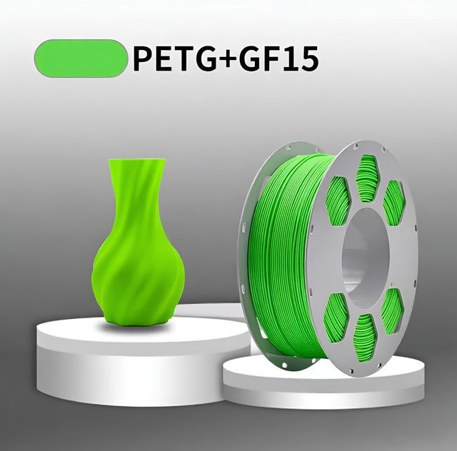 GIOIO PETG-GF Hochgeschwindigkeits-Filament 1,75mm Glasfaserverstärkt, Grün, 1kg - Bild 1
