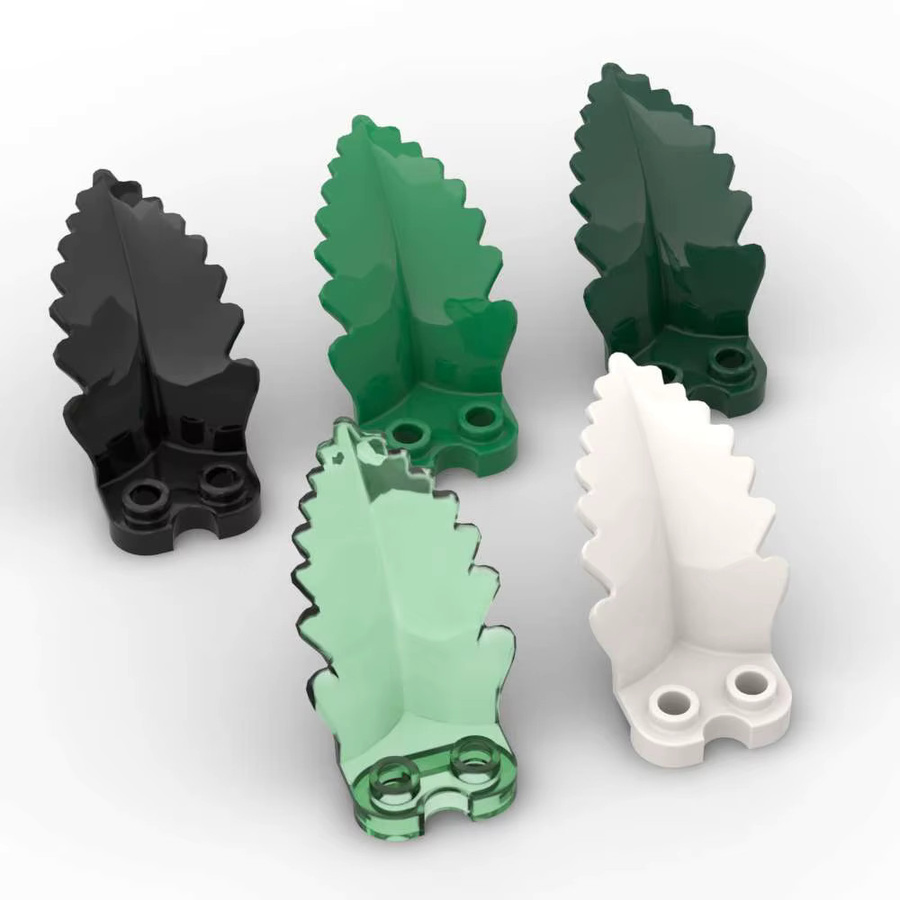 SixBricks MOC 5151 Runde 1x2 Bausteine mit Gebogenen Blättern, 10-teiliges Set - Bild 1