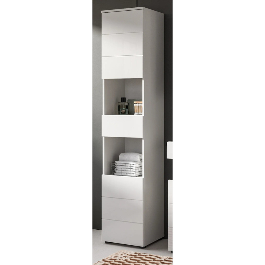 Inn.Furn Badezimmer Hochschrank Larik in Weiß Hochglanz, B/T/H: 38 x 34 x 190 cm - Bild 2