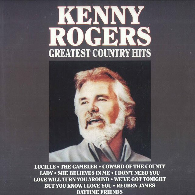 Kenny Rogers - Greatest Country Hits LP Schallplatte von Curb Records, Folk/Country, Schwarz - Bild 1