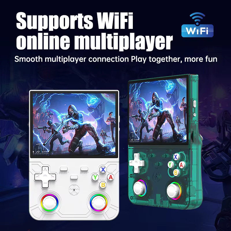 ZUIDID R36 Ultra X Handheld WLAN-Spielkonsole mit 4,5 Zoll IPS-Bildschirm und Retro-Videoplayer in Lila - Bild 3