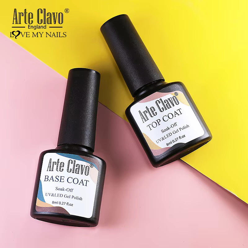 Arte Clavo Top Coat Base Coat Nagelgrundierung, 8 ml, Glänzend - Bild 2