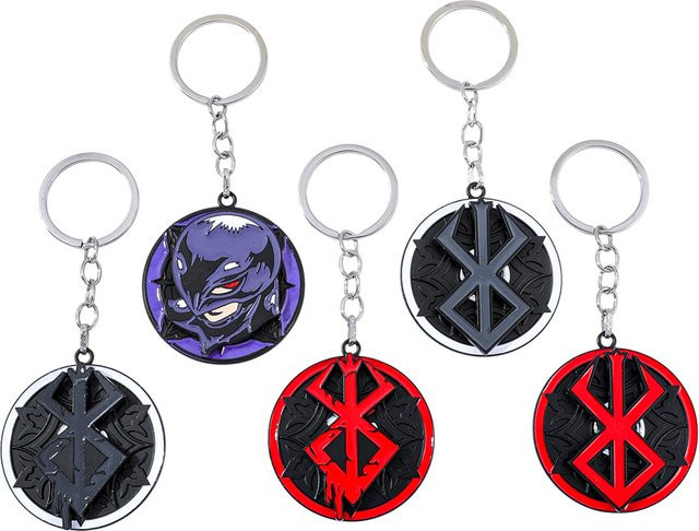 Bandai Schlüsselanhänger Metall, Berserk Guts Schwert, Emaille, Unisex - Bild 1