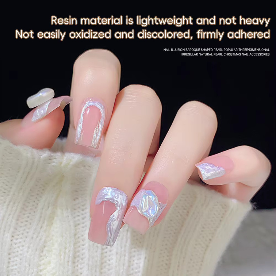 KANU Nagelkunst-Dekorationen, 20 Stück, Imitationsperlen, Harzperlen-Anhänger - Bild 2