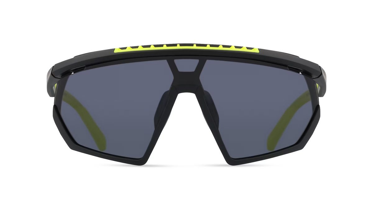 adidas SP0029-H Sportsonnenbrille, Vollrand, Kunststoff, Unisex, schwarz, grau - Bild 1