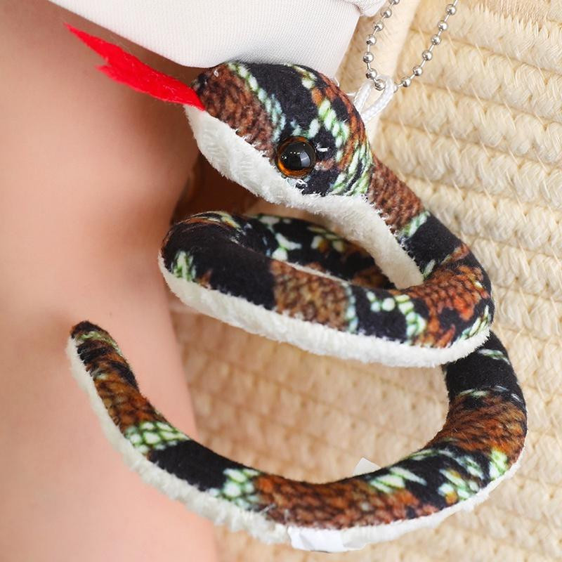 LGZA Riesenschlange Kobra Python Plüschtier Grüne Braune 30cm - Bild 4