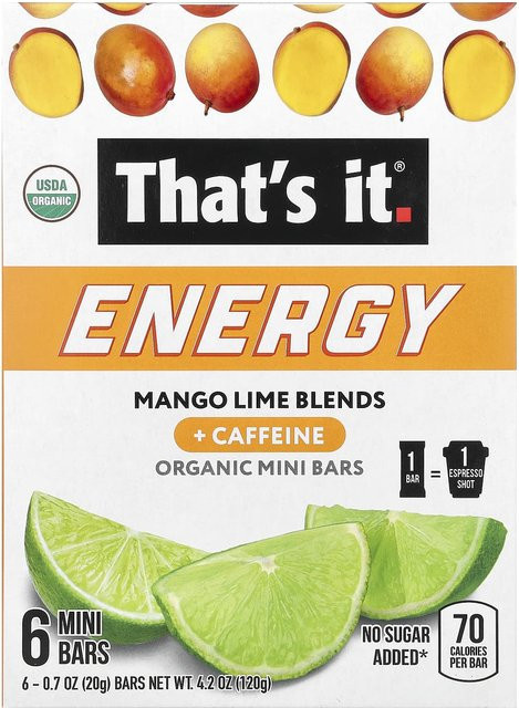 Das war's Bio-Mini-Riegel Mango-Limetten-Mischung 6 x 20 g - Bild 1