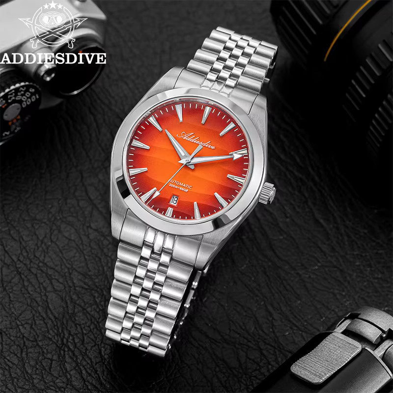 ADDIESDIVE Automatik Armbanduhr, Edelstahl, Saphirglas, 39 mm, Herren - Bild 4