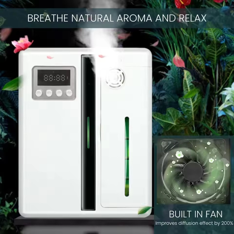 HAOYUNMA Elektrischer Aromadiffusor mit automatischem Spray zur Wandmontage in Weiß - Bild 4