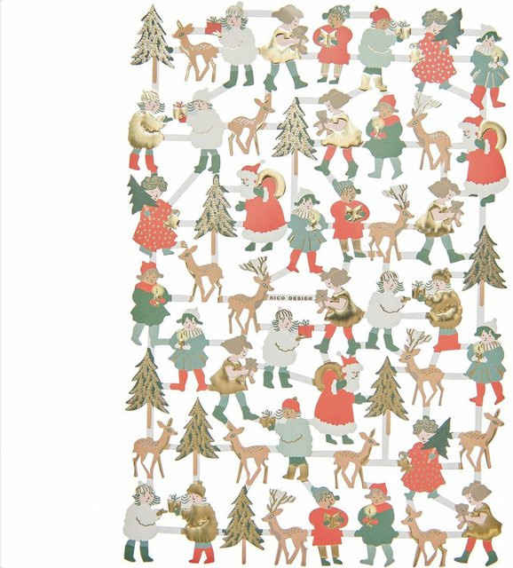 Rico Design Paper Poetry Glanzbilder Weihnachten Multicolor - Bild 1