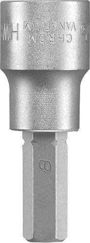 Kwb 372708 Außen-Sechskant Steckschlüssel-Bit-Einsatz 8mm in Silber aus Stahl mit 3/8 Zoll Aufnahme - Bild 1