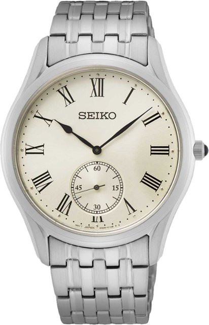 Seiko Armbanduhr, Quarz, Edelstahl, Silber, Saphirglas, 39 mm, Herren - Bild 1