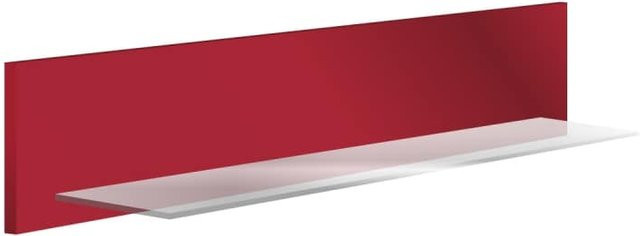 Jet-Line Wandboard Badregal in Rot mit modernem Hochglanz-Design - Bild 1
