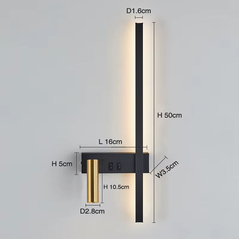 Lyfs Moderne LED Wandlampe Nordic Design in Warmweiß für Wohnzimmer und Korridor - Bild 5