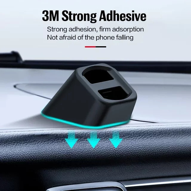 WSSHE Universal Wireless Auto Ladegerät für das Lüftungsgitter in Schwarz mit Bluetooth und GPS Unterstützung - Bild 1