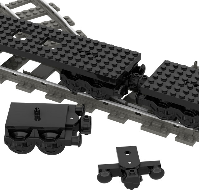 Sky Feather MOC City Train Magnetpuffer-Verbinder, Zubehör, Fahrzeuge - Bild 1