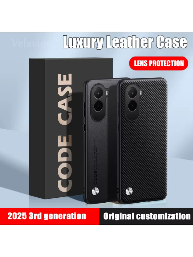 Luxus PU Leder Schutzhülle für Xiaomi Poco M7 5G, Poco M7 Pro 5G und M6 Pro, Stoßfeste Silikon Rückseite, Farben: Weiß oder Schwarz - Bild 3